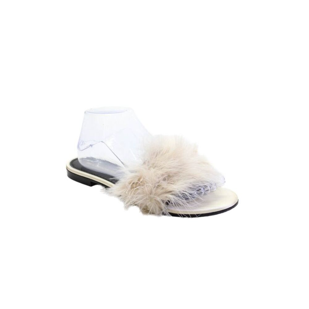 Avec Moderation Womens Slip-On Sandals Beige Size 9